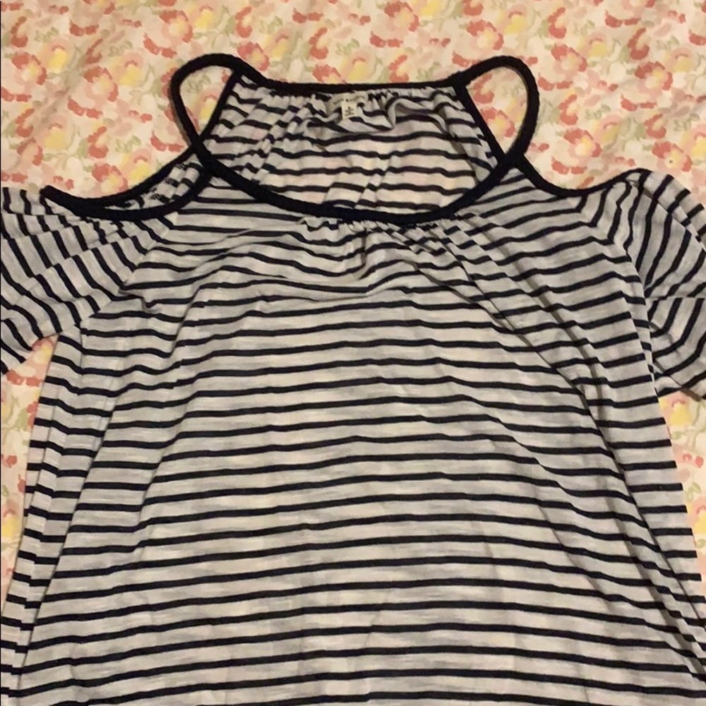 Max Studio Cold Shoulder Top